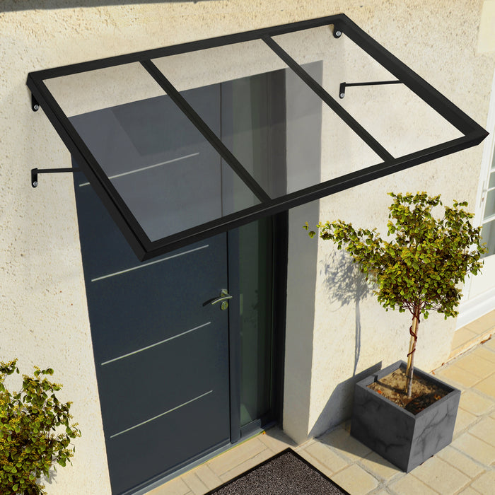 IDMarket - Pensilina per porta 80x113 cm nero JOSY