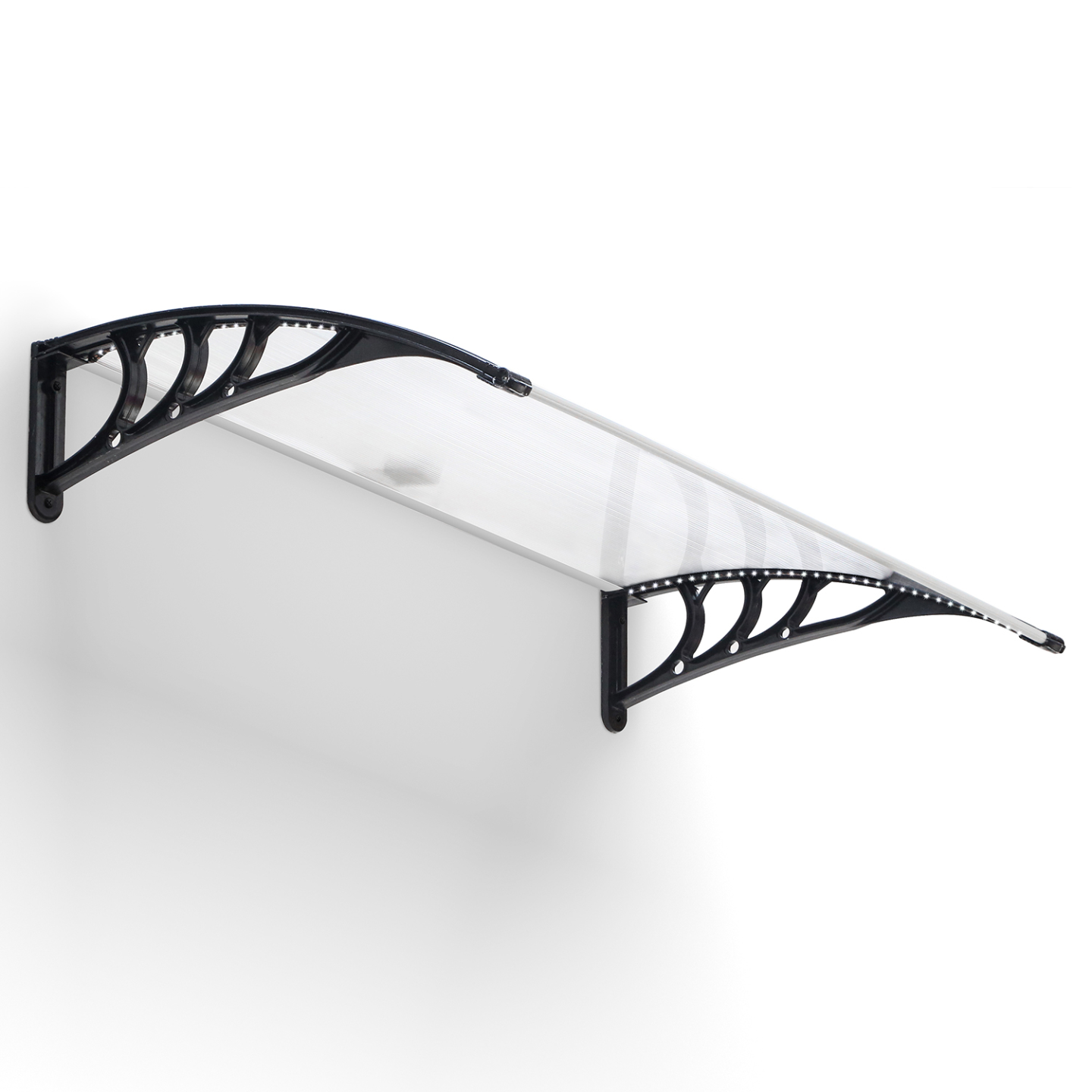 IDMarket - Pensilina per porta 80x120 cm LED solare in policarbonato