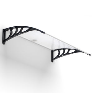 IDMarket - Pensilina per porta 80x120 cm LED solare in policarbonato