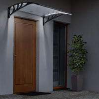 IDMarket - Pensilina per porta 80x120 cm LED solare in policarbonato