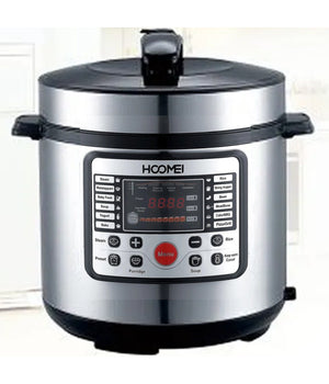 Pentola A Pressione Elettrica Multifunzione 900w 5lt Antiaderente 12 Cotture         