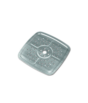 Trade Shop - Pentola Quadrata 4 In 1 Casseruola Da Forno E Friggitrice Con Coperchio In Vetro -