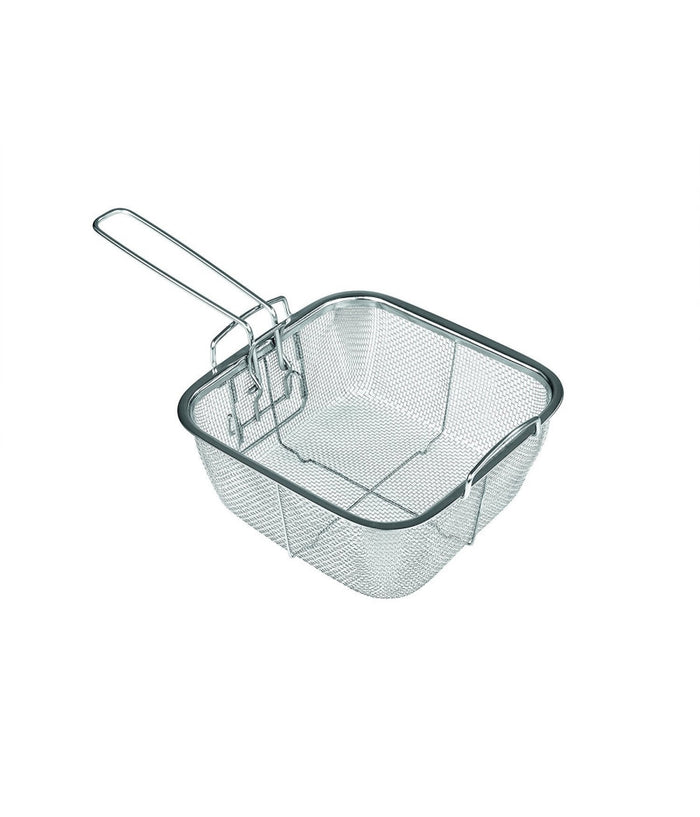 Trade Shop - Pentola Quadrata 4 In 1 Casseruola Da Forno E Friggitrice Con Coperchio In Vetro -