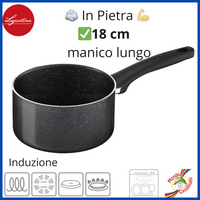 Lagostina performa pentolino pentola 18 cm antiaderente ad induzione in pietra padella per pasta