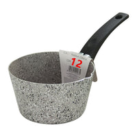 Trade Shop - Pentolino Casseruola Conica 12-16 Cm Rivestimento Antiaderente Antigraffio Con Manico -    -12 Cm   -