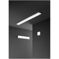 Bottone - Plafoniera Led da soffitto GX53 max 15W, Quadrata 11,5x11,5 cm, Metallo Verniciato, IP20 - Perenz - Bianca