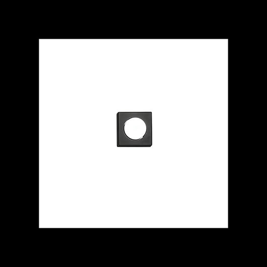 Bottone - Plafoniera Led da soffitto GX53 max 15W, Quadrata 11,5x11,5 cm, Metallo Verniciato, IP20 - Perenz - Nera