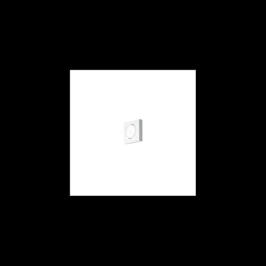 Bottone - Plafoniera Led da soffitto GX53 max 15W, Quadrata 11,5x11,5 cm, Metallo Verniciato, IP20 - Perenz - Bianca