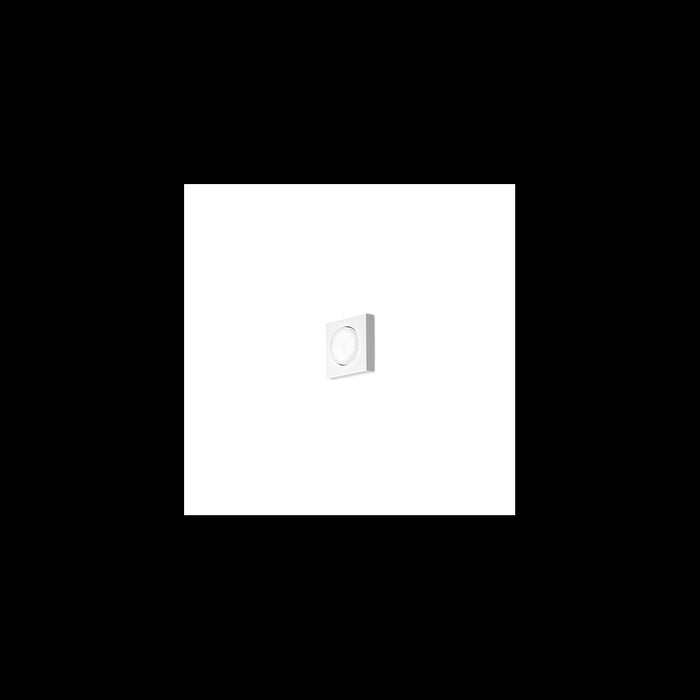 Bottone - Plafoniera Led da soffitto GX53 max 15W, Quadrata 11,5x11,5 cm, Metallo Verniciato, IP20 - Perenz - Bianca