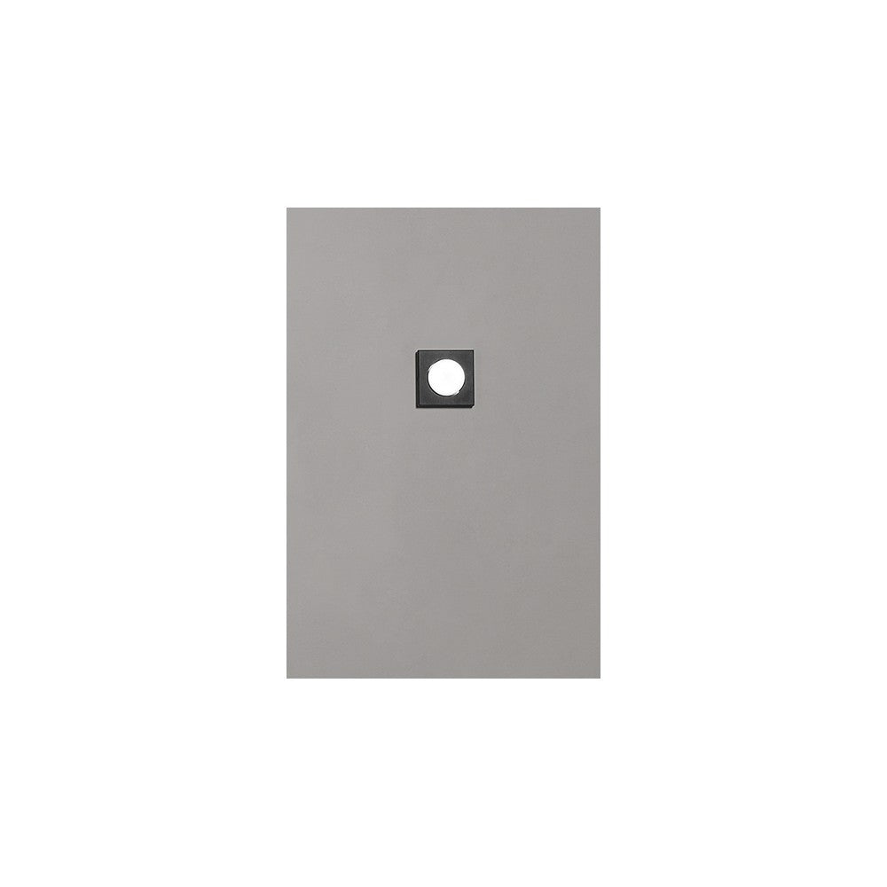 Bottone - Plafoniera Led da soffitto GX53 max 15W, Quadrata 11,5x11,5 cm, Metallo Verniciato, IP20 - Perenz - Nera