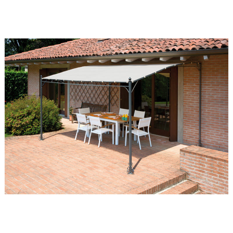 Pergola a parete MOIA Kansas 4x3 mt