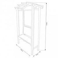 PERGOLA AD ARCO 160 X 70 X 190 CON PANCA