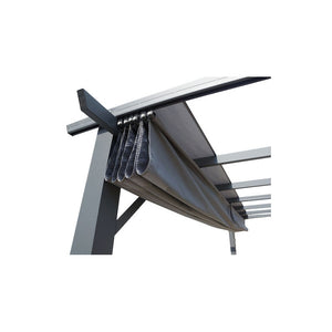 Pergola Alluminio ad Arco a 7 lamburde 400x300x230 Colore Antracite