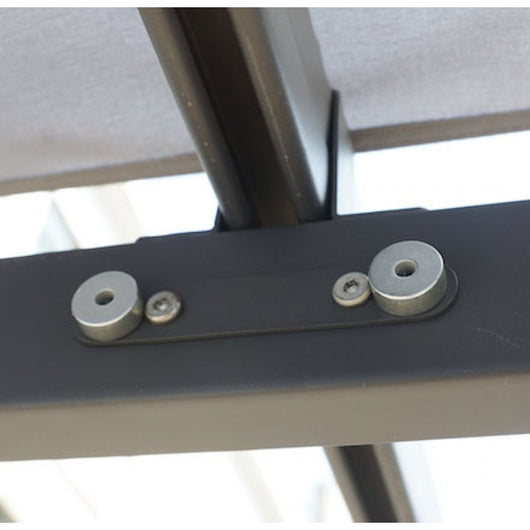 Pergola Alluminio ad Arco a 7 lamburde 400x300x230 Colore Bianco