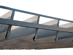 Pergola bioclimatica in tessuto "Lodge" da 3 x 4 m - Antracite