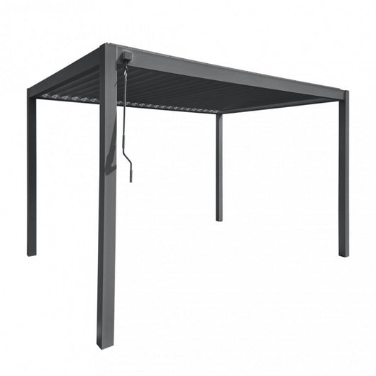 PERGOLA BIOCLIMATICA 3 X 3 CON DOPPIA LAMELLA