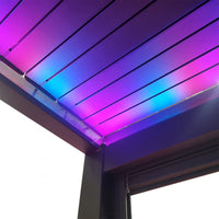 Pergola Bioclimatica in Alluminio 300X600 con Veneziane Motorizzate e Illumazione LED