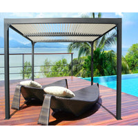 Pergola Bioclimatica in Alluminio 360X300 con Copertura beige