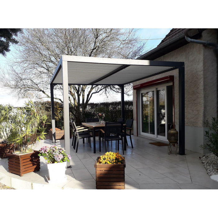 Pergola Bioclimatica in Alluminio 360X300 con Copertura beige