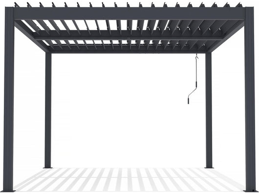 Pergola bioclimatica "Windsor" in alluminio - 3 x 4 m - Antracite