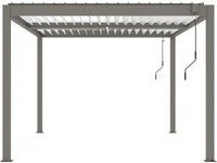 Pergola bioclimatique "Windsor" - 3 x 4 m - Taupe