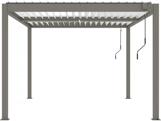 Pergola bioclimatique "Windsor" - 3 x 4 m - Taupe