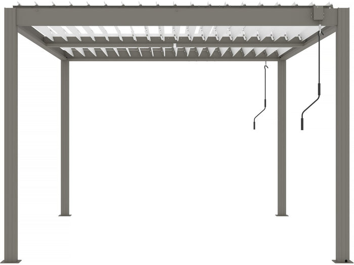 Pergola bioclimatique "Windsor" - 3 x 4 m - Taupe