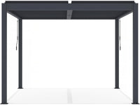 Pergola bioclimatica in alluminio "Windsor" - 3 x 3 m - Antracite