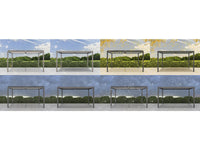 Pergola bioclimatique "Windsor" - 3 x 4 m - Taupe