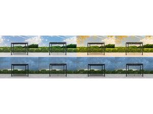 Pergola bioclimatica in alluminio "Windsor" - 3 x 3 m - Antracite