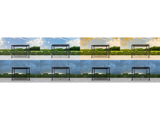 Pergola bioclimatica in alluminio "Windsor" - 3 x 3 m - Antracite