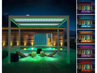 Pergola bioclimatique "Windsor" - 3 x 4 m - Taupe