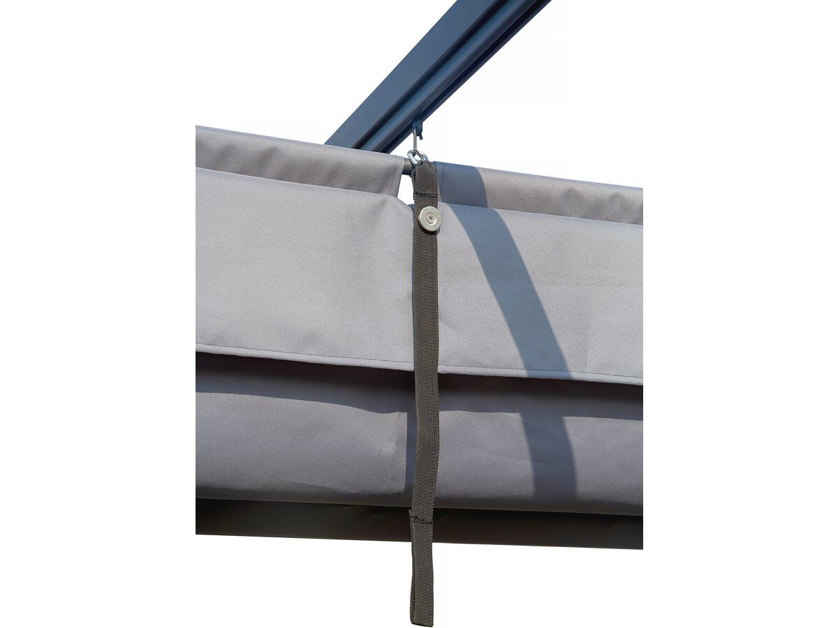 Pergola con tetto retrattile - 3 x 4 m - Antracite