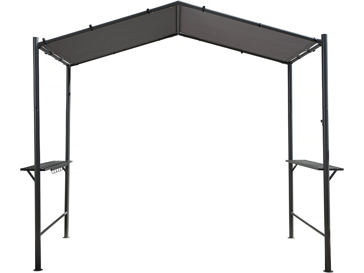 Gazebo pergolato per barbecue - 277 x 149 cm - Antracite