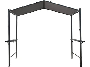 Gazebo pergolato per barbecue - 277 x 149 cm - Antracite