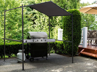 Gazebo pergolato per barbecue - 277 x 149 cm - Antracite