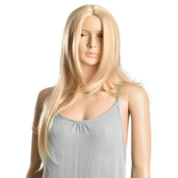 Parrucca da donna capelli voluminosi (lunghi 61cm ang) capelli lunghi / capelli finti - bionda [in.tec]