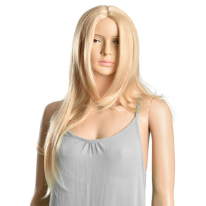 Parrucca da donna capelli voluminosi (lunghi 61cm ang) capelli lunghi / capelli finti - bionda [in.tec]