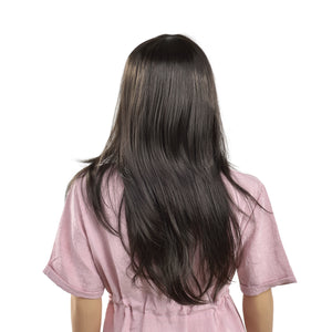 Parrucca da donna capelli voluminosi (lunghi 61cm ang) capelli lunghi / capelli finti - nera [in.tec]