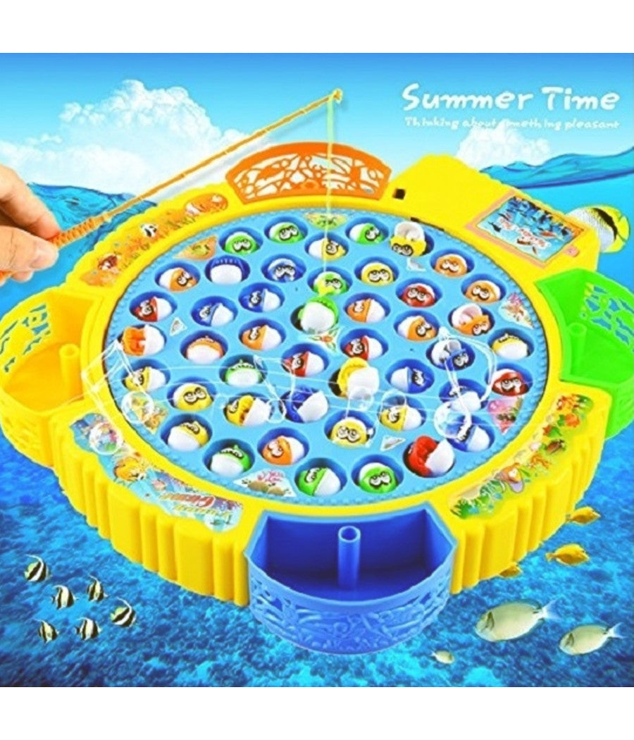 Pesca Pazza 45 Pesci Gioco Da Tavolo Bambini Gara Giocattolo Con 4 Canne Incluse         