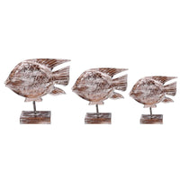 Pesce legno 1-3 naturale cm 36x10h38