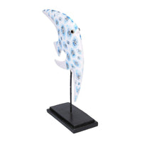 Pesce mare resina con decori cm 23x9,5h32