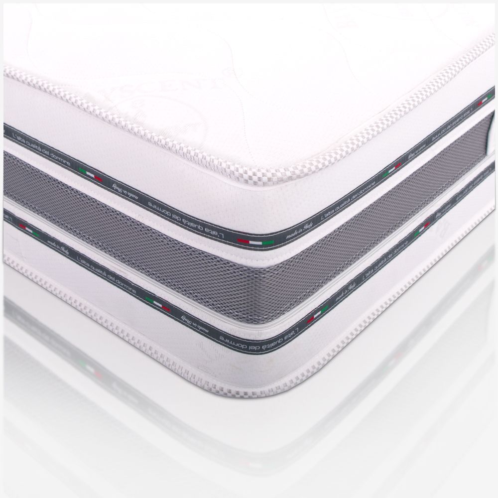 Materasso Memory Una Piazza e Mezza 120x200, Alto 23 cm - Sfoderabile, Rivestimento Bayscent, Traspirante | Petalo