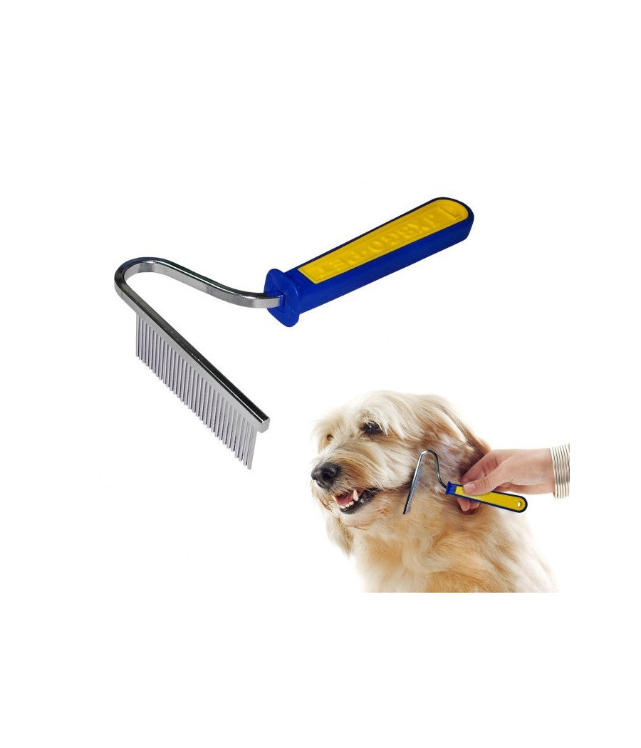 Pettine A Rastrello Per Pelo E Sottopelo Animali A 30 Denti Punte Coniche         