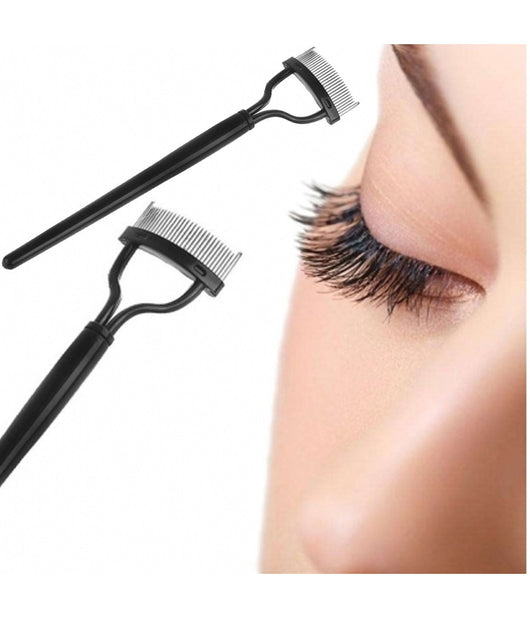 Pettine Applicatore Guida Ciglia Make-up Trucco Donna Punte In Acciaio Mascara         