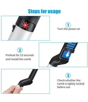 Pettine Elettrico Spazzola Per Capelli Professionale Lisci E Ricci Multifunzione         