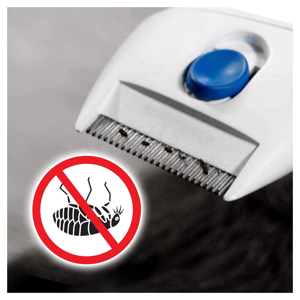 Trade Shop - Pettine Spazzola Elettrica Perfetto Per Pelo Gatto Cane Antipulci Batterie -