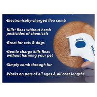 Trade Shop - Pettine Spazzola Elettrica Perfetto Per Pelo Gatto Cane Antipulci Batterie -