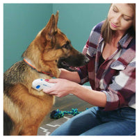 Trade Shop - Pettine Spazzola Elettrica Perfetto Per Pelo Gatto Cane Antipulci Batterie -