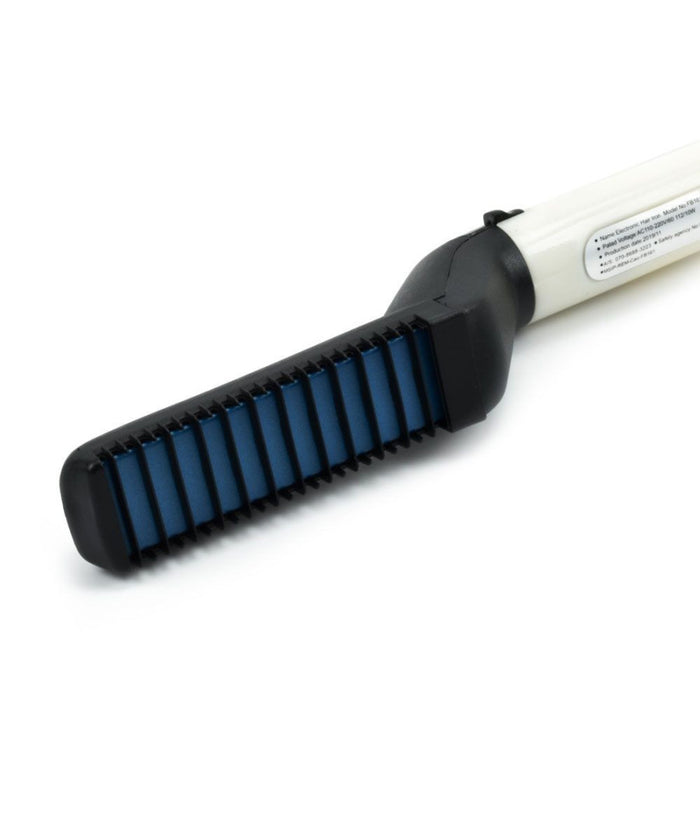Pettine Spazzola Styling Riscaldata Uomo Per Raddrizzare Capelli Barba Q-m322         